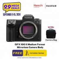 Fujifilm GFX 100 II Medium Format Mirrorless Camera Body [Pre-Order]