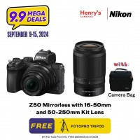 Nikon Z50 Mirrorless with 16-50mm and 50-250mm Kit Lens