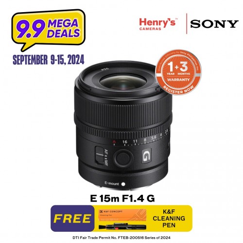 Sony E 15m F1.4 G