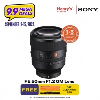 Sony FE 50mm F1.2 GM Lens