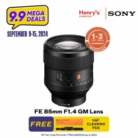 Sony FE 85mm F1.4 GM Lens