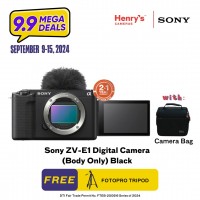 Sony ZV-E1 Digital Camera (Body Only) Black (Sony Phil)