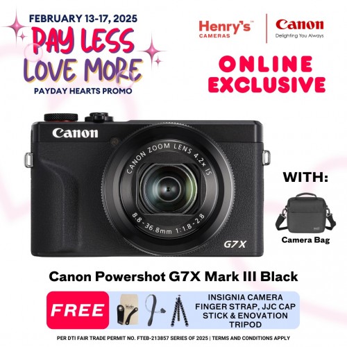 Canon Powershot G7X Mark III Black