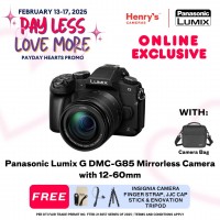 Panasonic Lumix G DMC-G85 Mirrorless Camera with 12-60mm