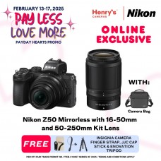 Nikon Z50 Mirrorless with 16-50mm and 50-250mm Kit Lens