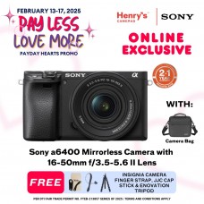 Sony a6400 Mirrorless Camera with 16-50mm f/3.5-5.6 II Lens