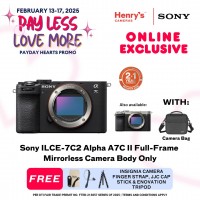 Sony ILCE-7C2 Alpha A7C II Full-Frame Mirrorless Camera Body Only