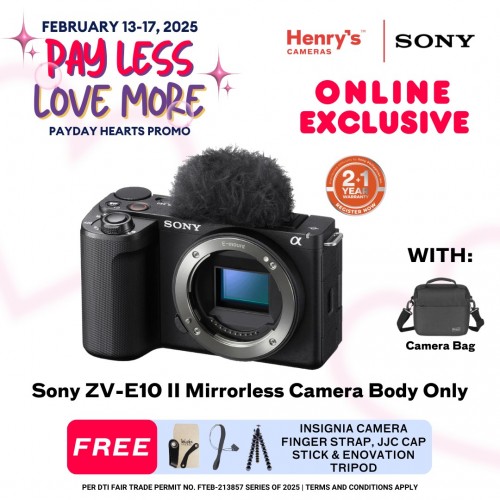 Sony ZV-E10 II Mirrorless Camera Body Only