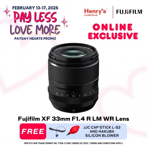 Fujifilm XF 33mm F1.4 R LM WR Lens