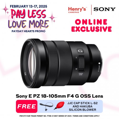 Sony E PZ 18-105mm F4 G OSS Lens