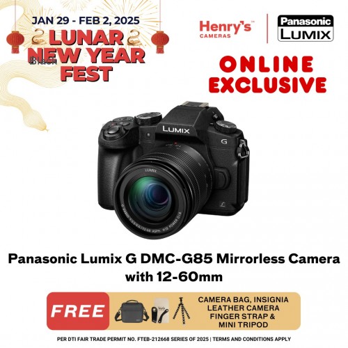 Panasonic Lumix G DMC-G85 Mirrorless Camera with 12-60mm