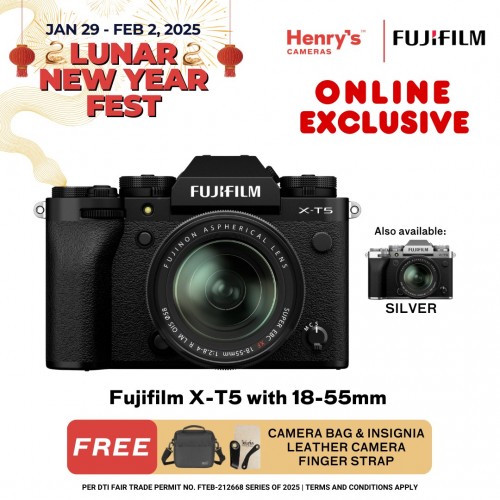 Fujifilm X-T5 with 18-55mm Mirrorless Digital Camera