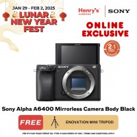 Sony Alpha A6400 Mirrorless Camera Body Black