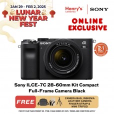 Sony ILCE-7C 28-60mm Kit Compact Full-Frame Camera Black