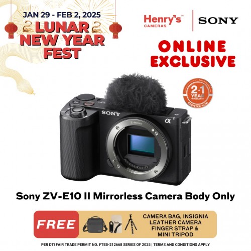 Sony ZV-E10 II Mirrorless Camera Body Only