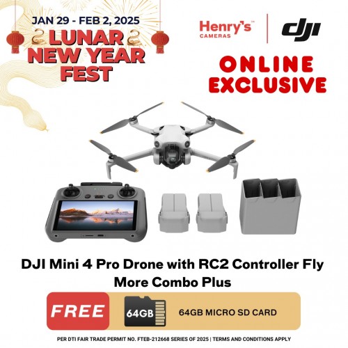 DJI Mini 4 Pro Drone with RC2 Controller Fly More Combo Plus