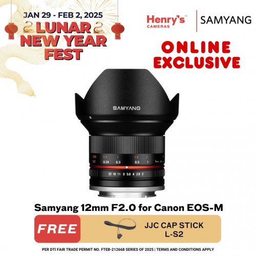 Samyang 12mm F2.0 for Canon EOS-M