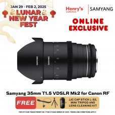 Samyang 35mm T1.5 VDSLR Mk2 for Canon RF