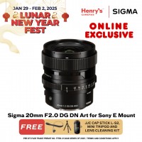 Sigma 20mm F2.0 DG DN Art for Sony E Mount