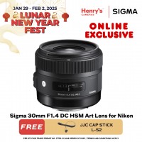 Sigma 30mm F1.4 DC HSM Art Lens for Nikon