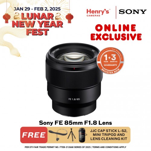 Sony FE 85mm F1.8 Lens