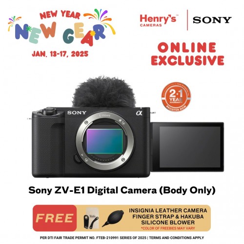 Sony ZV-E1 Digital Camera (Body Only) Black (Sony Phil)