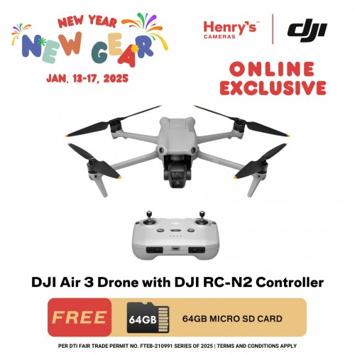 DJI Air 3 Drone with DJI RC-N2 Controller