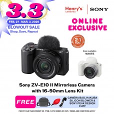 Sony ZV-E10 II Mirrorless Camera with 16-50mm Lens Kit