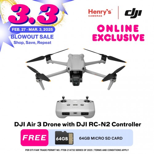 DJI Air 3 Drone with DJI RC-N2 Controller