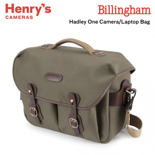 Billingham Hadley One Camera/Laptop Bag (Sage/Chocolate)