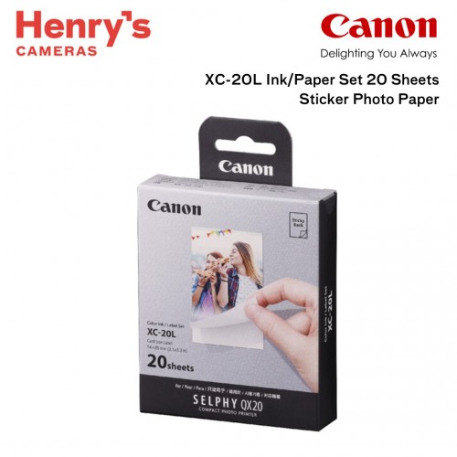 Canon XC-20L Ink/Paper Set 60 Sheets Sticker Photo Paper