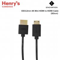 Enovation OD3.2mm 4K Mini HDMI to HDMI Cable - 50cm