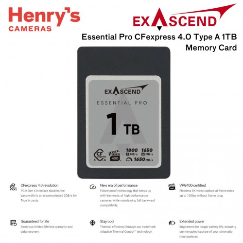 Exascend Essential Pro CF Express 4.0 Type A 1TB Memory Card