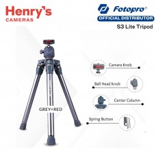 Fotopro Aluminum S3 Lite Tripod Gray-Red