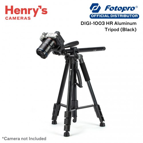 Fotopro DIGI-1003 HR Aluminum Tripod (Black)