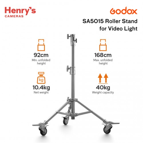 Godox SA5015 Roller Stand for Video Light