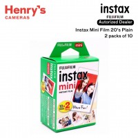 Fujifilm Instax Mini Film 20s Plain 2 packs of 10