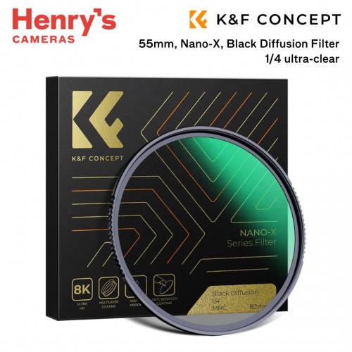 K&F 55mm, Nano-X, Black Diffusion Filter 1/4 ultra-clear