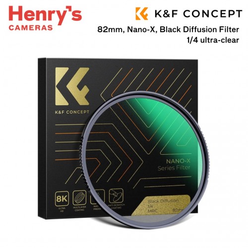 K&F 82mm, Nano-X, Black Diffusion Filter 1/4 ultra-clear