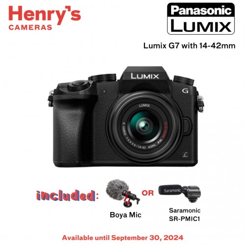 Panasonic Lumix DMC-G7 Mirroless Micro Four-Thirds with 14-42 mm Lens