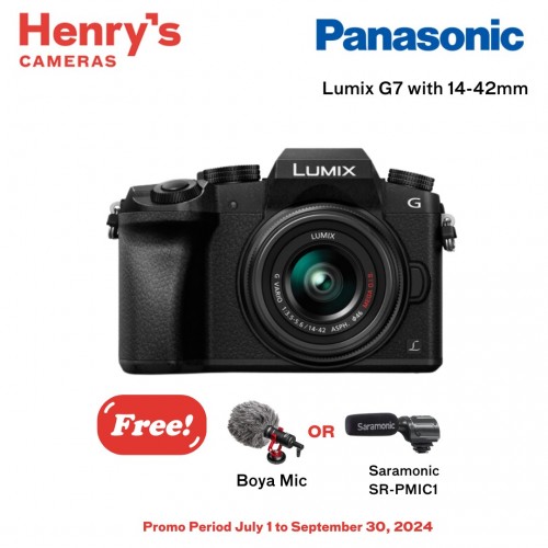 Panasonic Lumix DMC-G7 Mirroless Micro Four-Thirds with 14-42 mm Lens