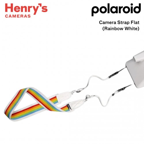 Polaroid Camera Strap Flat (Rainbow White)