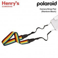 Polaroid Camera Strap Flat ( Rainbow Black )