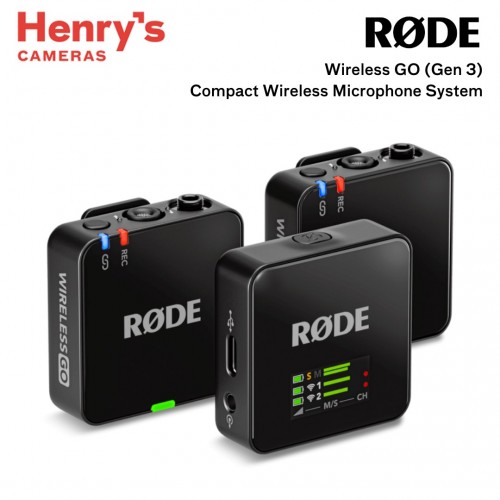 Rode Wireless GO (Gen 3) Compact Wireless Microphone System