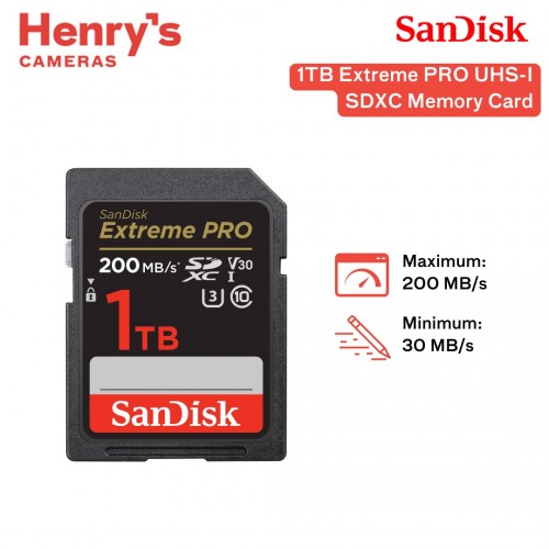 Sandisk Extreme Pro 1TB 200MB/S MICROSDXC UHS-1 Card