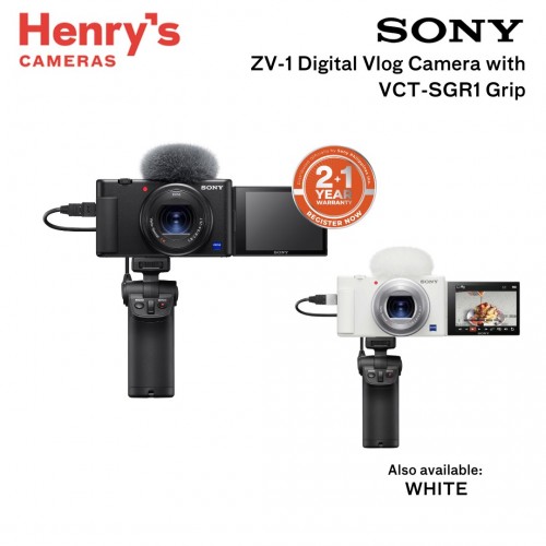 Sony ZV-1 Digital Vlog Camera with VCT-SGR1 Grip