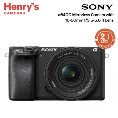 Sony a6400 Mirrorless Camera with 16-50mm f/3.5-5.6 II Lens