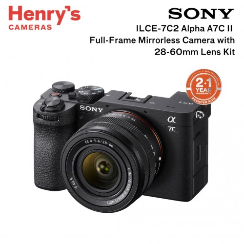 Sony ILCE-7C2 Alpha A7C II Full-Frame Mirrorless Camera with 28-60mm Lens Kit