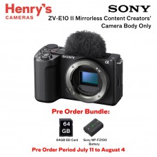 Sony ZV-E10 II Mirrorless Content Creators’ Camera Body Only (Pre Order)