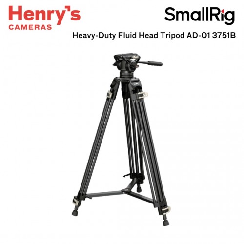 SmallRig Heavy-Duty Fluid Head Tripod AD-01 3751B